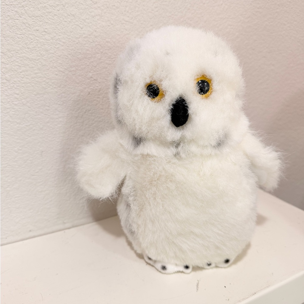 Vintage Aurora Snowy Owl Plush Stuffed Animal White Owl 8” Collectible